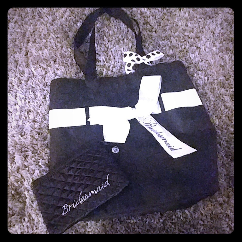 Bridesmaid Make-up Bag and Tote bag